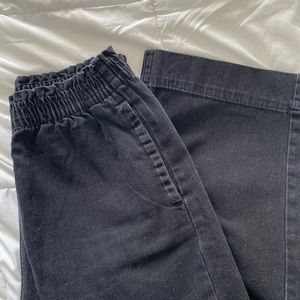 Paperbag Waist Wide Leg Jeans AE